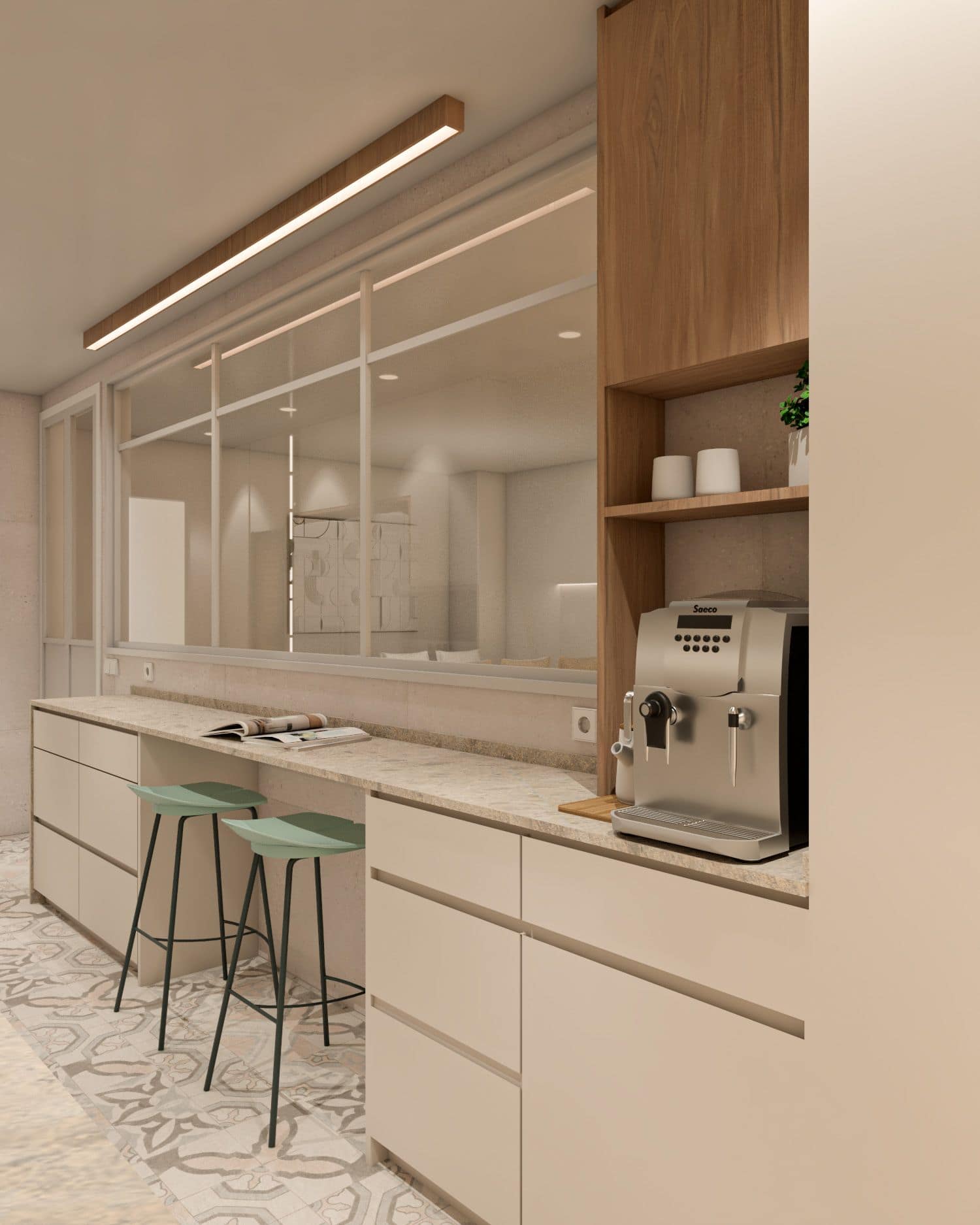 Cocina calida barra